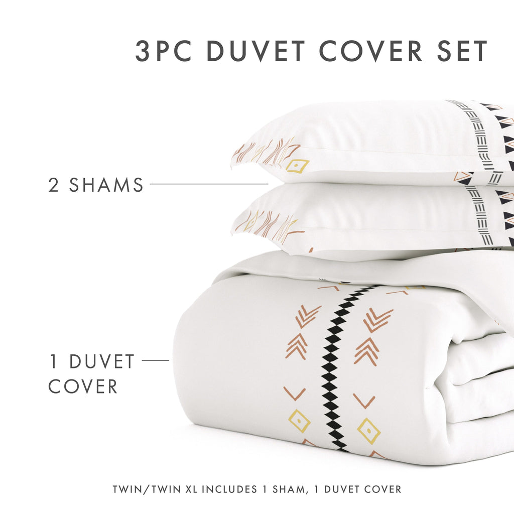 Parure de lit 3 pièces Becky Cameron Natural Geo Lines