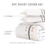 Parure de lit 3 pièces Becky Cameron Natural Geo Lines