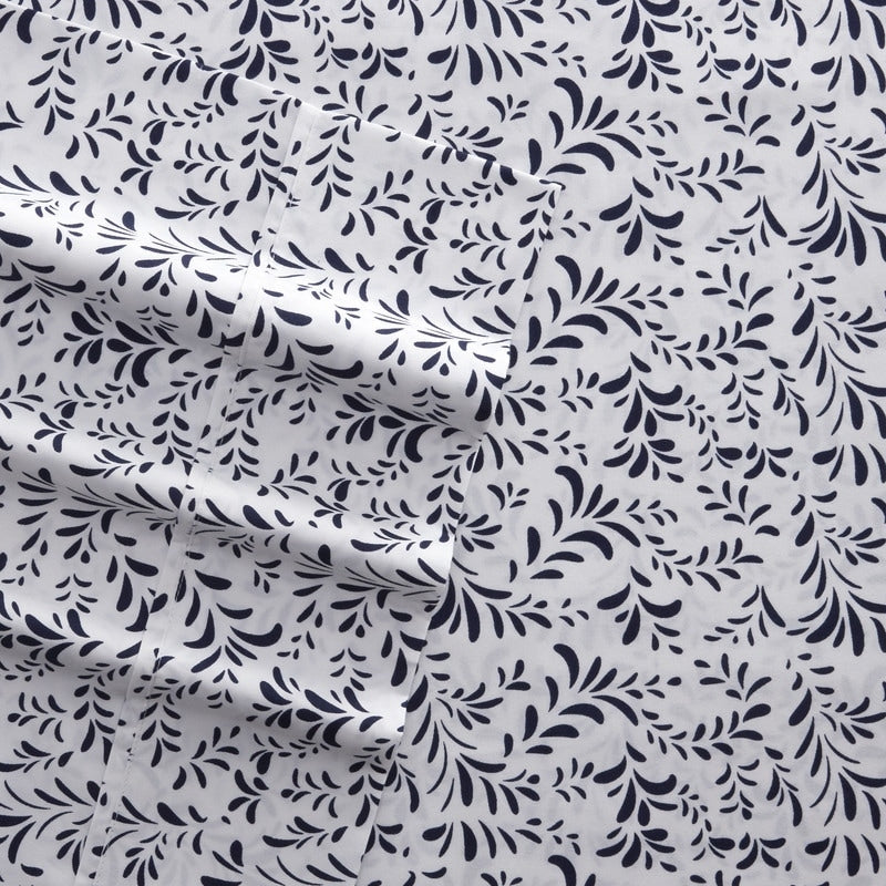 Parure de lit 4 pièces à poches profondes et imprimée Becky Cameron