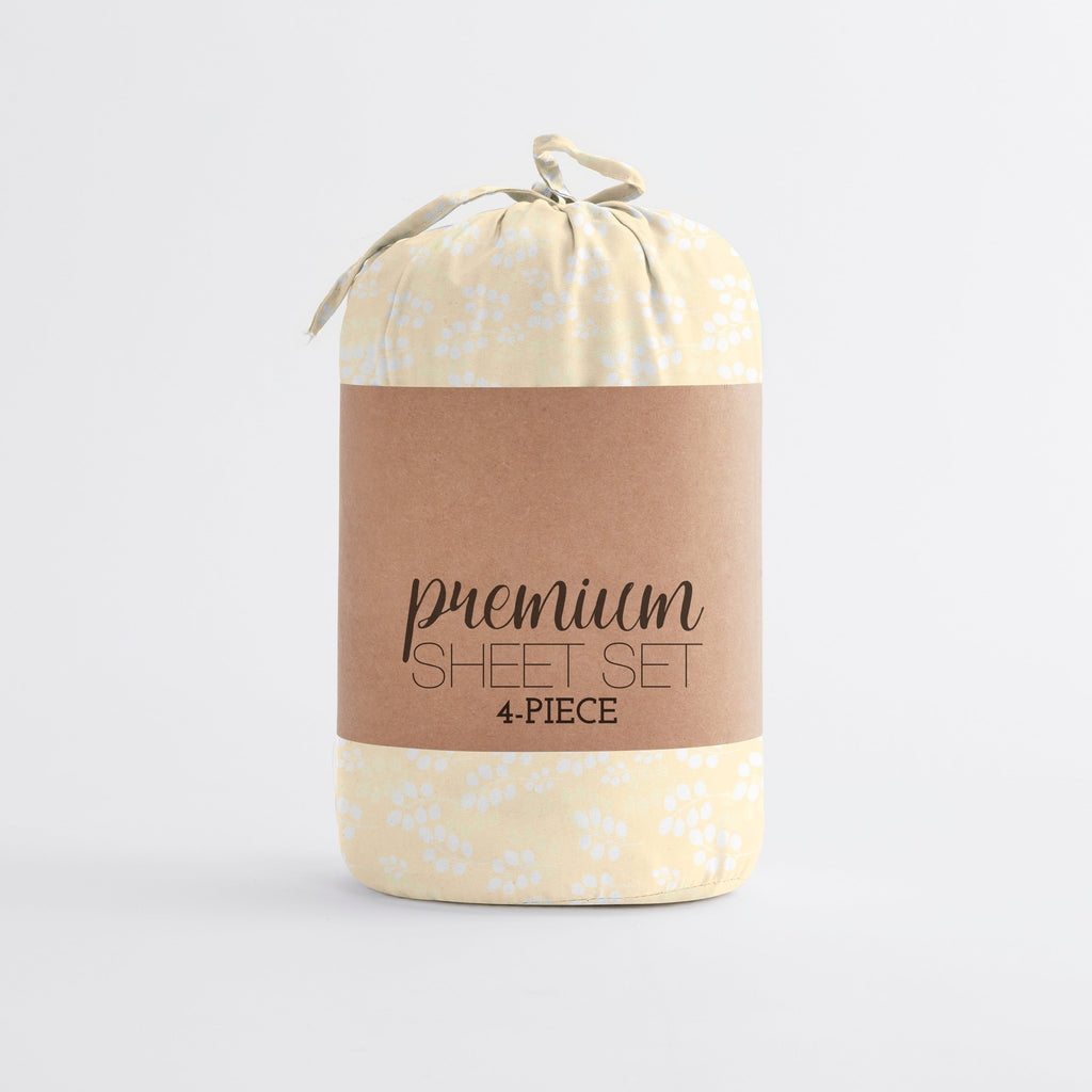 Parure de lit 4 pièces à poches profondes et imprimée Becky Cameron