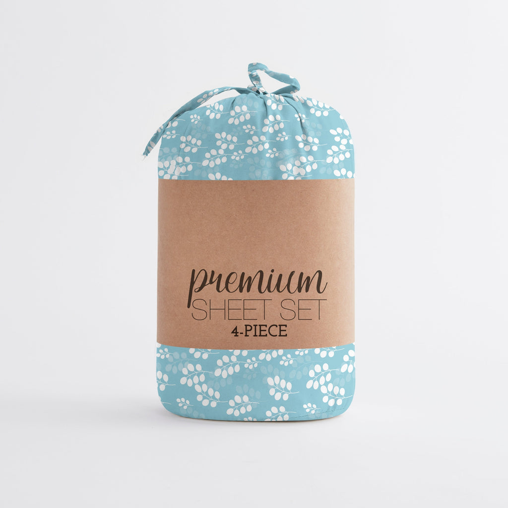 Parure de lit 4 pièces à poches profondes et imprimée Becky Cameron