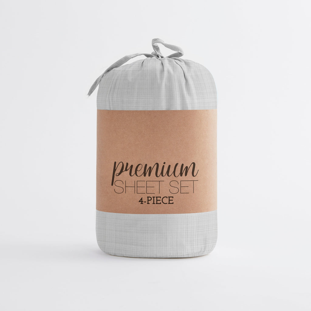 Parure de lit 4 pièces à poches profondes et imprimée Becky Cameron