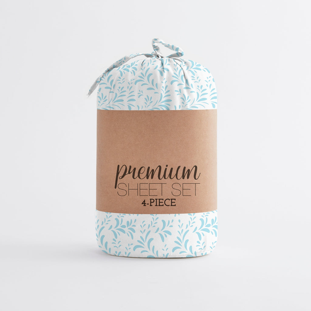 Parure de lit 4 pièces à poches profondes et imprimée Becky Cameron