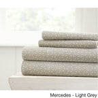 Ensemble de draps à poche profonde ultra doux imprimé Becky Cameron 4 pièces