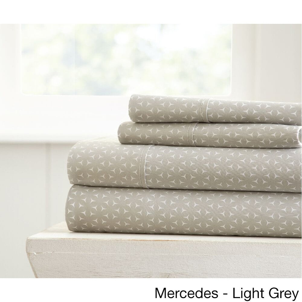 Ensemble de draps à poche profonde ultra doux imprimé Becky Cameron 4 pièces