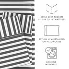 Parure de lit 4 pièces à poches profondes et ultra douce Becky Cameron