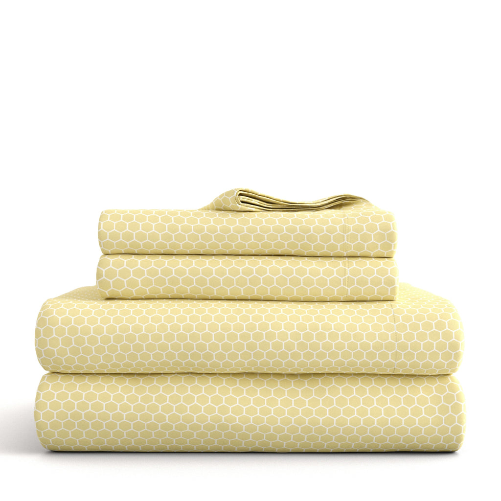 Ensemble de draps à poche profonde ultra doux imprimé Becky Cameron 4 pièces