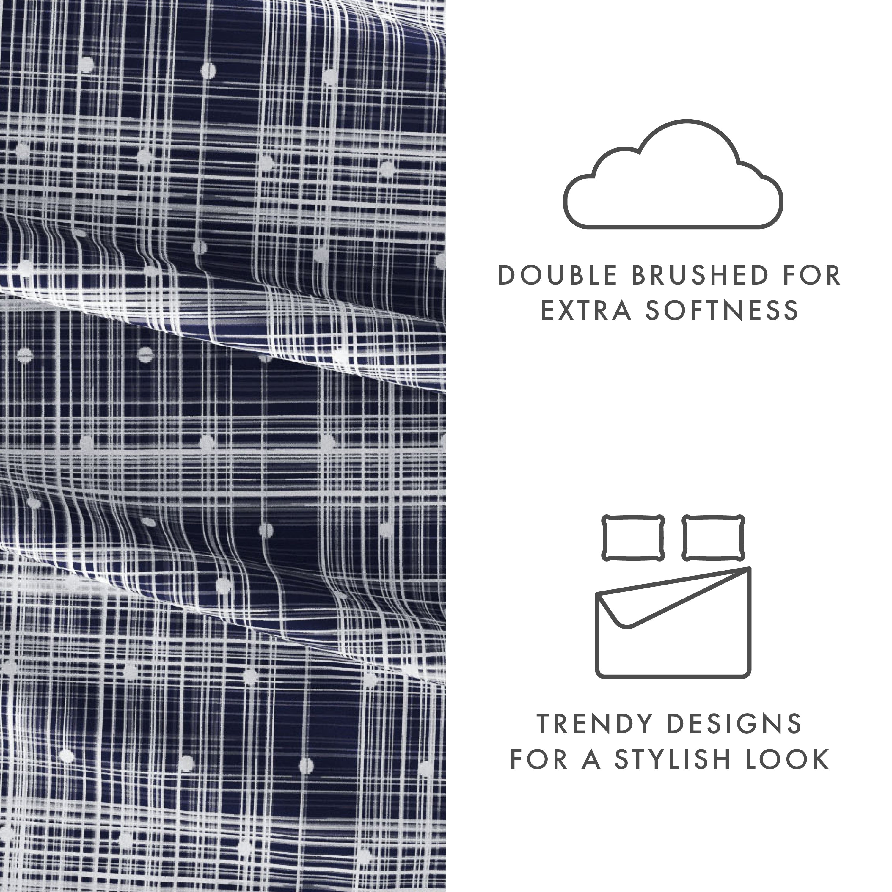 Ensemble de draps à poche profonde ultra doux imprimé Becky Cameron 4 pièces