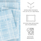 Ensemble de draps à poche profonde ultra doux imprimé Becky Cameron 4 pièces