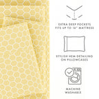 Ensemble de draps à poche profonde ultra doux imprimé Becky Cameron 4 pièces