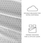 Ensemble de draps à poche profonde ultra doux imprimé Becky Cameron 4 pièces