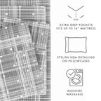 Ensemble de draps à poche profonde ultra doux imprimé Becky Cameron 4 pièces