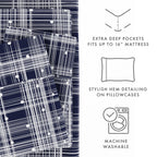 Ensemble de draps à poche profonde ultra doux imprimé Becky Cameron 4 pièces