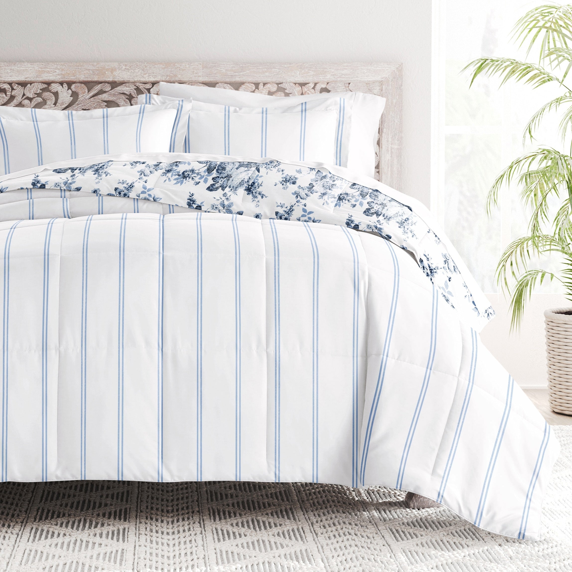 Parure de couette réversible à motif chou rose de Becky Cameron