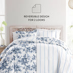 Parure de couette réversible à motif chou rose de Becky Cameron