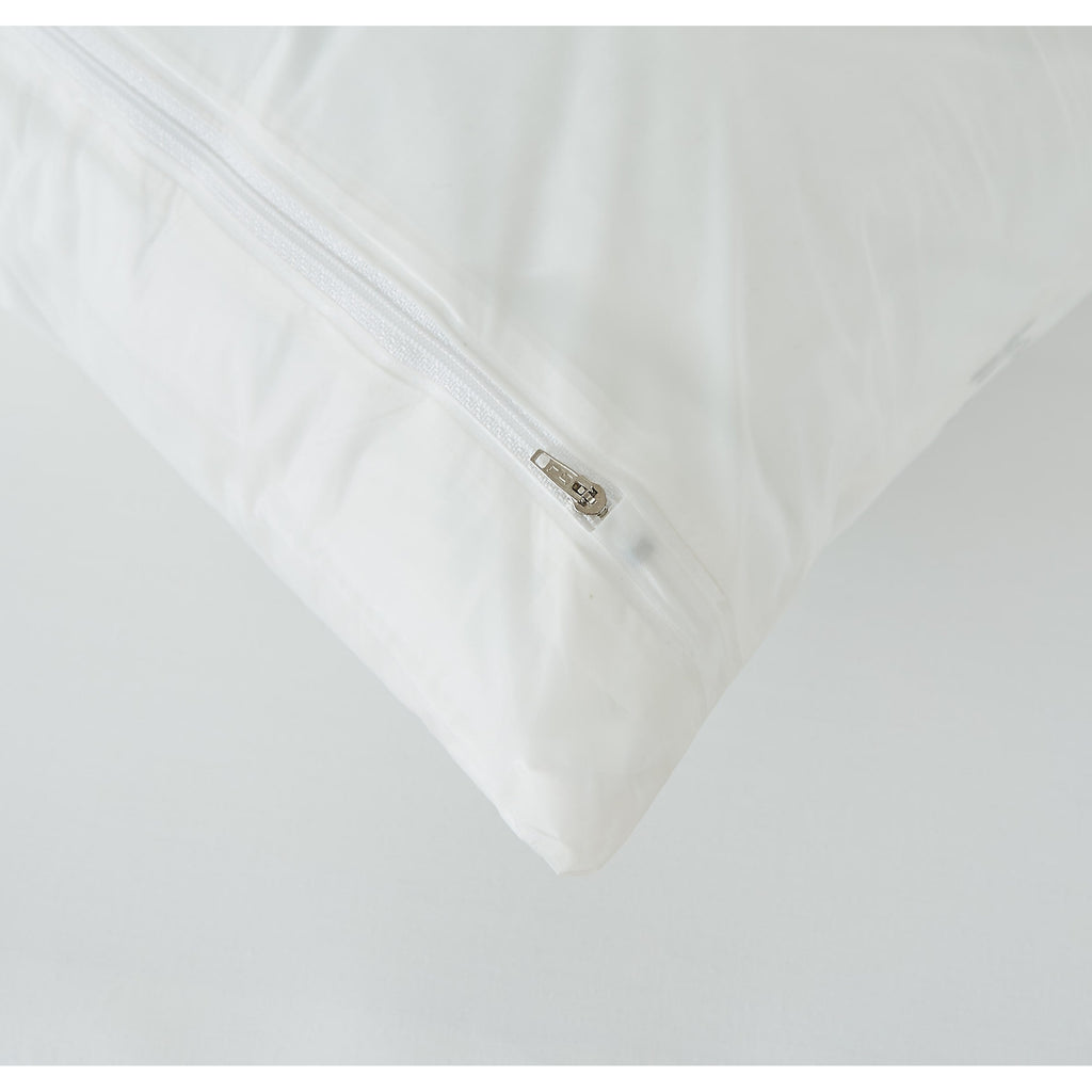 Protège-oreillers en vinyle imperméables, anti-punaises de lit et anti-allergènes – Housses d'oreiller zippées ultra-résistantes (lot de 2)