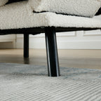 Meubles de chambre à coucher, meubles de salon, canapé avec coussin épais, canapé-lit, canapé-lit avec pieds en métal.