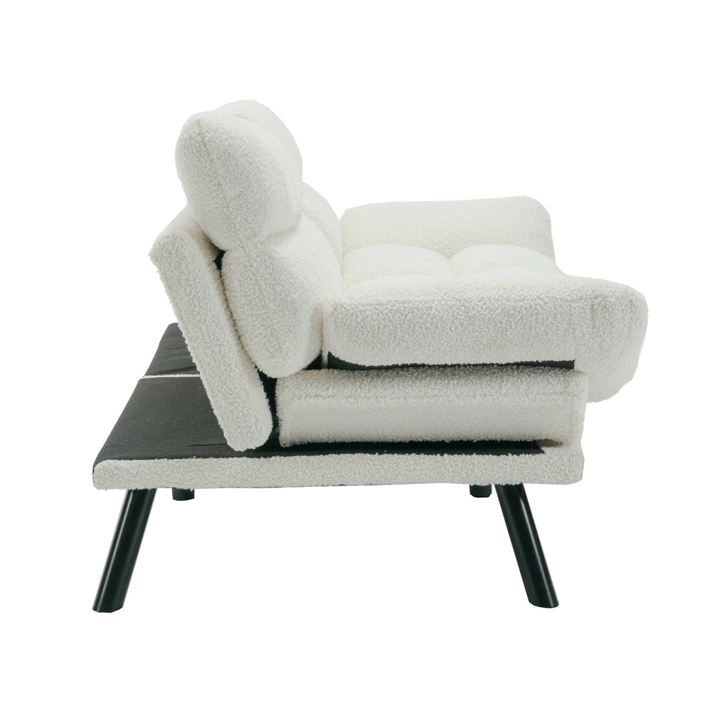 Meubles de chambre à coucher, meubles de salon, canapé avec coussin épais, canapé-lit, canapé-lit avec pieds en métal.