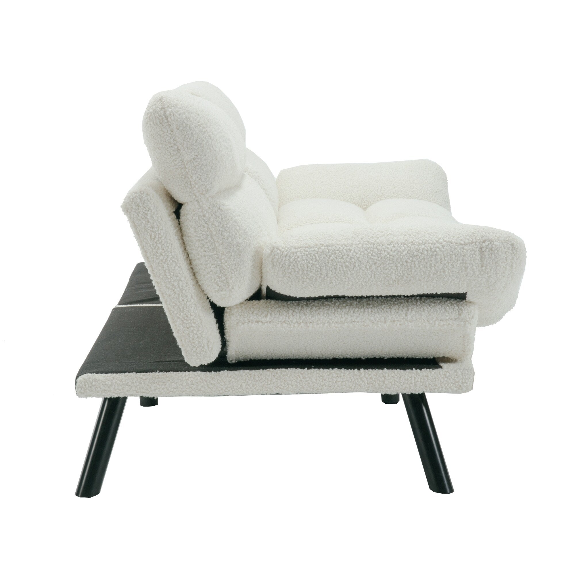 Meubles de chambre à coucher, meubles de salon, canapé avec coussin épais, canapé-lit, canapé-lit avec pieds en métal.