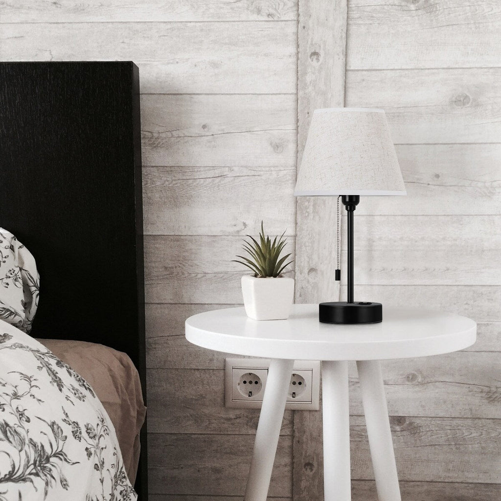 Lot de 2 lampes de chevet avec ports USB - 2 pièces