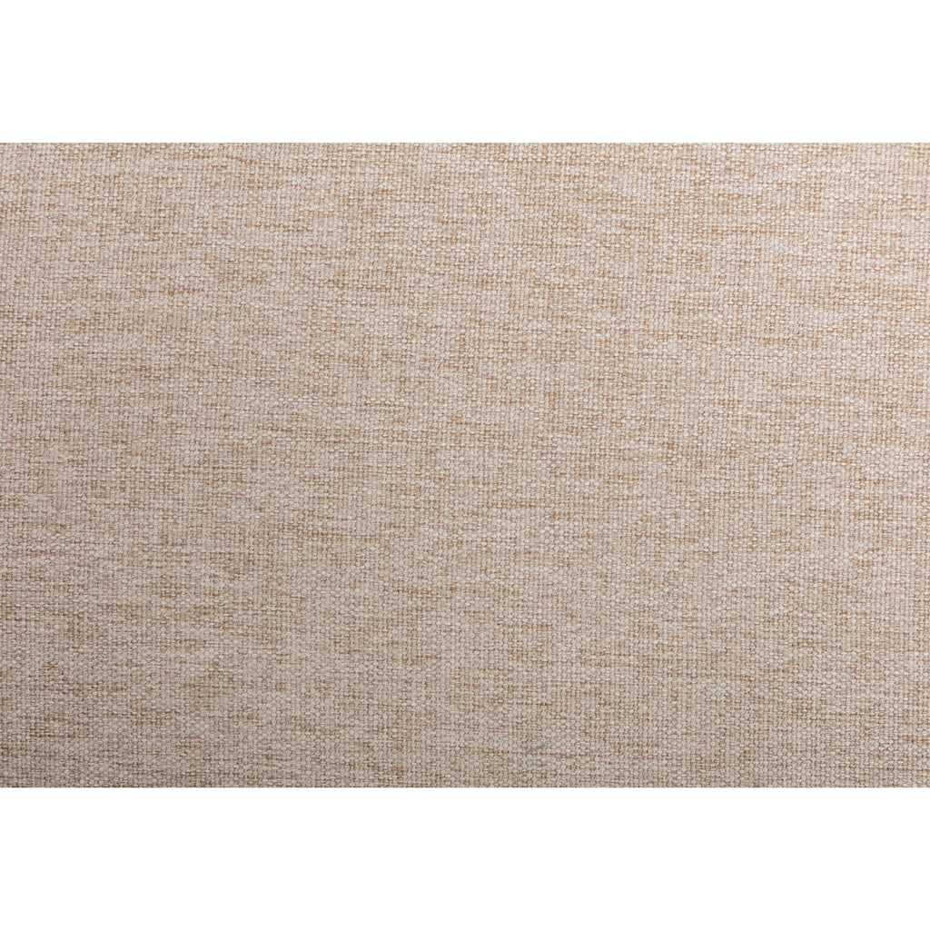 Canapé 2 places moderne en tissu beige de 74,8 pouces avec pieds en fer et coussins confortables pour le salon ou la chambre