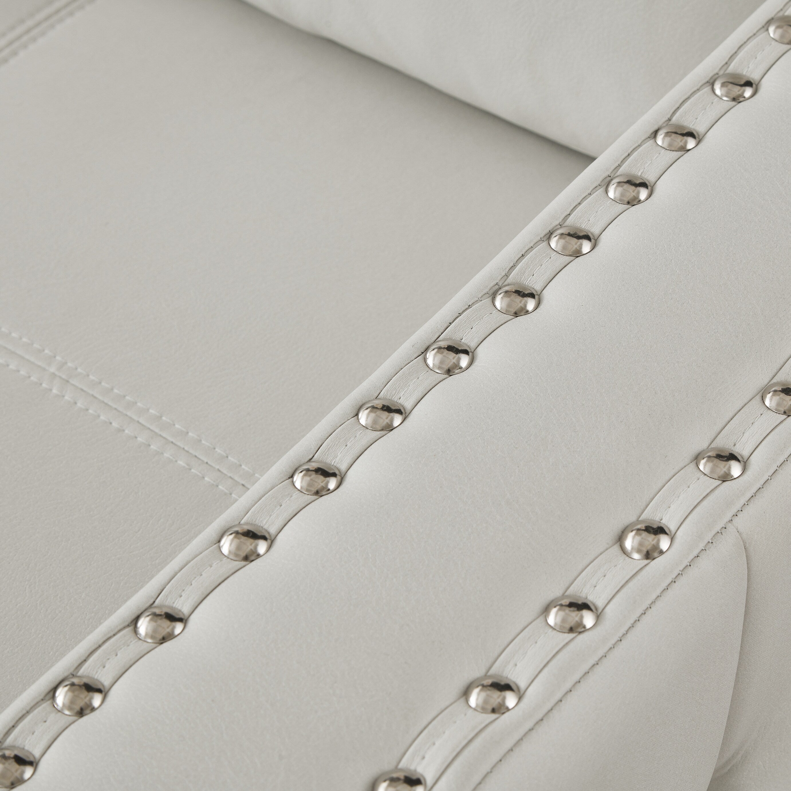 Canapé-lit convertible 3 places beige en microfibre de 88 po avec méridienne de rangement et fonction coulissante