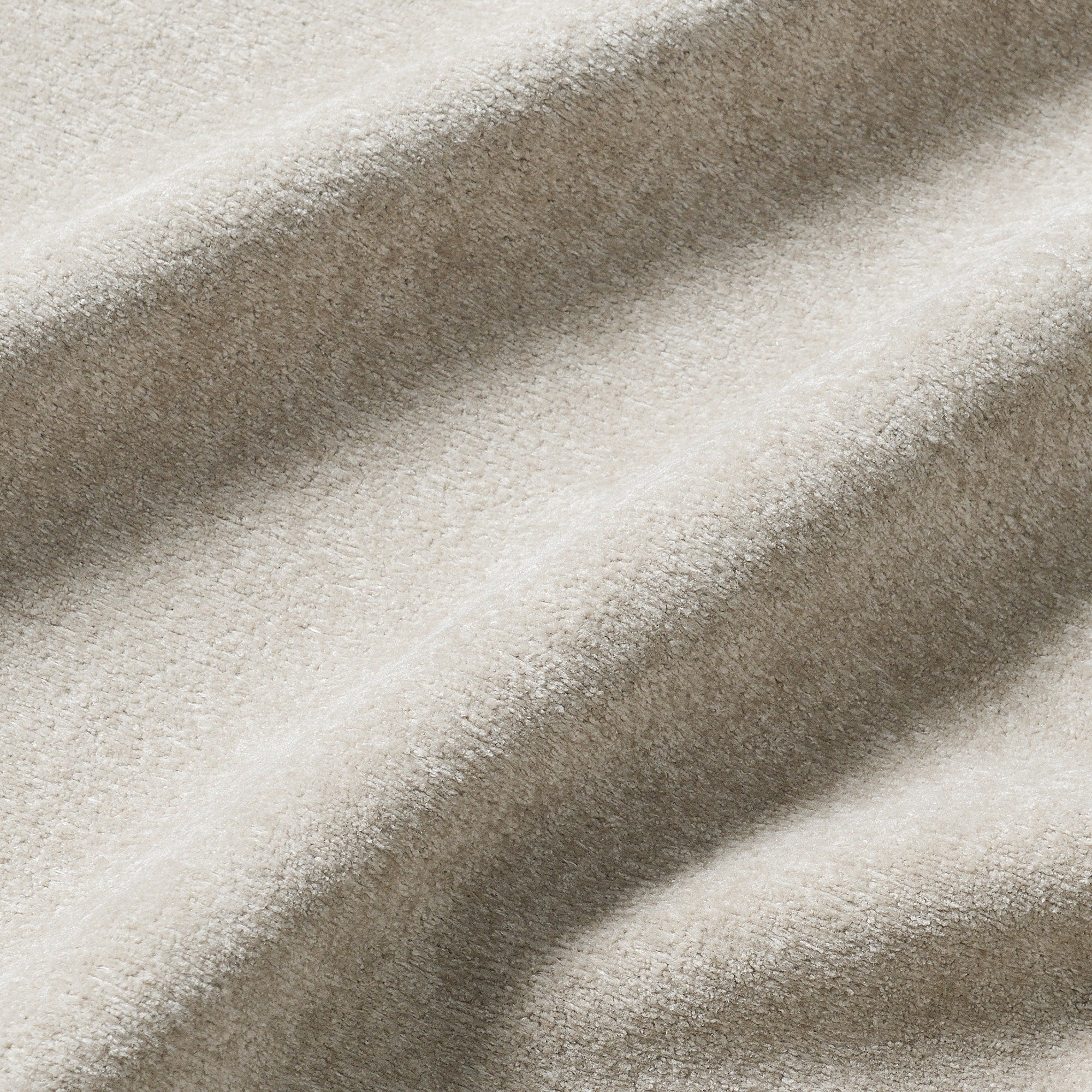 Canapé sectionnel 5 places en velours beige 89 po avec coussins doubles