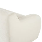 Canapé 3 places minimaliste beige avec rembourrage en mousse haute densité