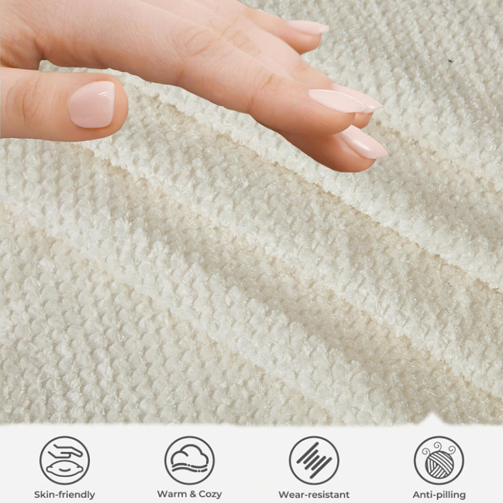 Canapé nuage beige moderne minimaliste 105,5 en velours côtelé incurvé avec 2 coussins, aucun assemblage requis