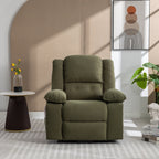 Fauteuil inclinable électrique beige avec massage, chauffage, inclinaison infinie, poches latérales et accoudoirs rétractables