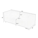 Canapé 3 places Teddy beige avec deux coussins décoratifs