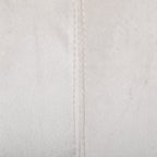 Canapé 3 places en velours beige avec surpiqûres et pieds en métal