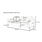 Canapé causeuse en velours beige avec pieds dorés