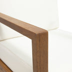 Fauteuils club d'extérieur en bois belge (lot de 2) par Christopher Knight Home