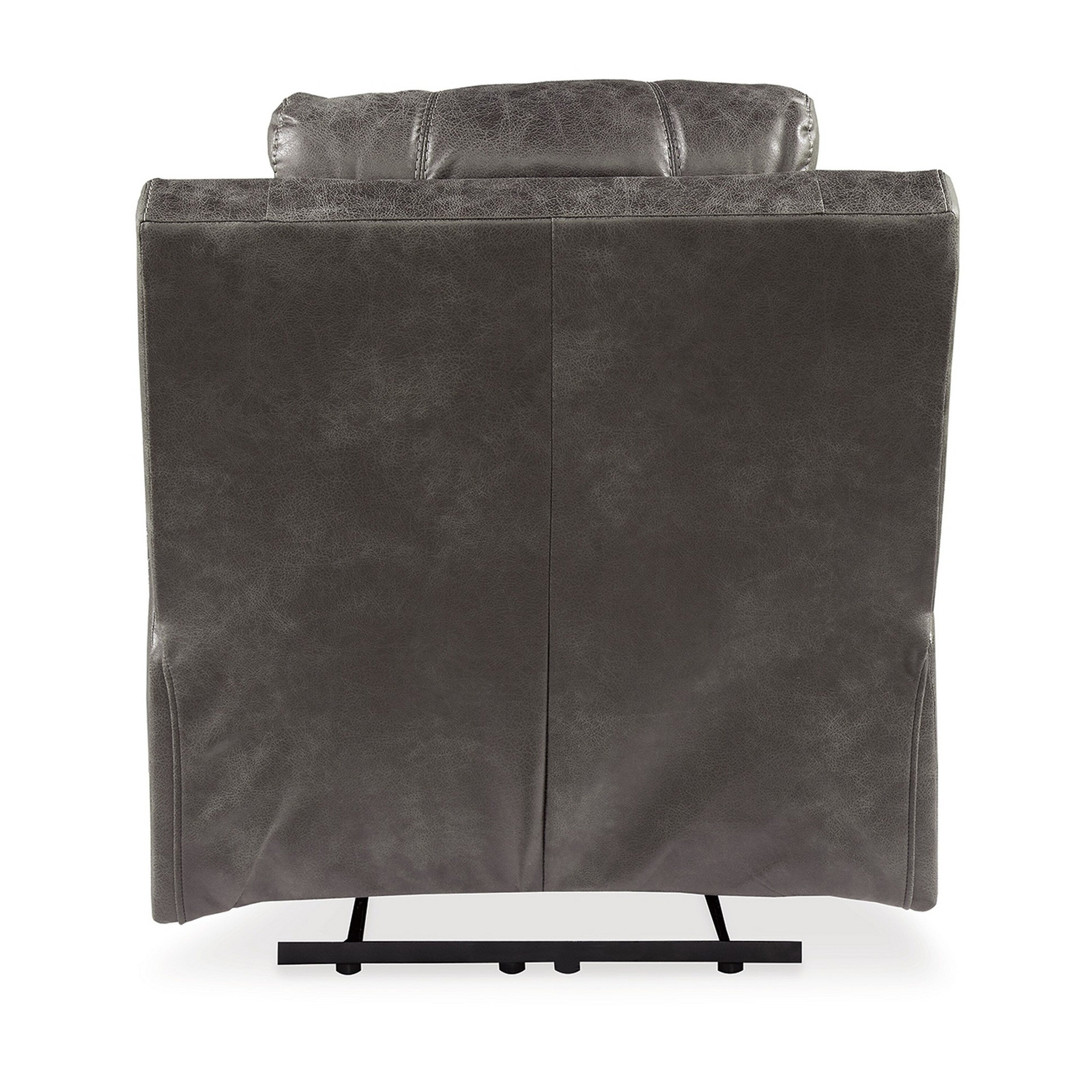 Fauteuil inclinable électrique double Ben, appui-tête réglable, similicuir gris