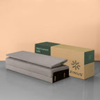 Canapé Benton, coussins capitonnés, montage facile et sans outils, gris pierre