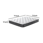 Matelas Beny King, ressorts hybrides Bonnell, mousse, confort ferme 8 pouces