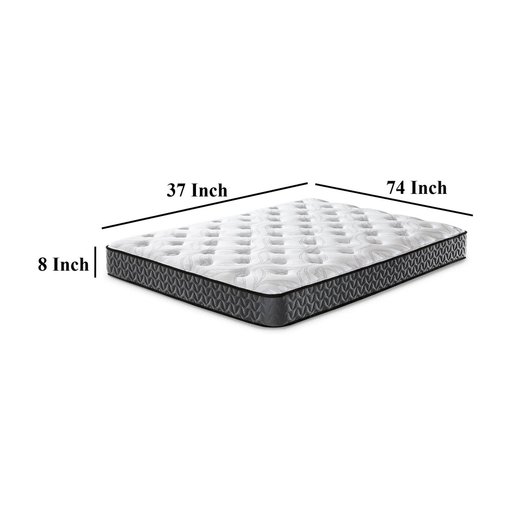 Matelas double Beny, ressorts hybrides Bonnell, mousse, confort ferme 8 pouces