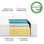 Matelas en mousse à mémoire de forme Signature Gel de 11 pouces avec infusion de gel rafraîchissant