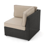 Ensemble de canapés d'extérieur en osier Best Sail Bridge 6 pièces par Havenside Home