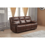 Canapé 3 places inclinable manuellement en cuir reconstitué Betsy Furniture 8006