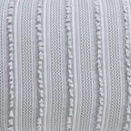 Parure de couette Angelique Better Trends 100 % coton touffeté doux en peluche chenille élégante à rayures lavable en machine et sèche-linge