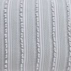 Parure de couette Angelique Better Trends 100 % coton touffeté doux en peluche chenille élégante à rayures lavable en machine et sèche-linge