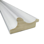 Miroir mural biseauté pour salle de bain - Cadre blanc Parlor