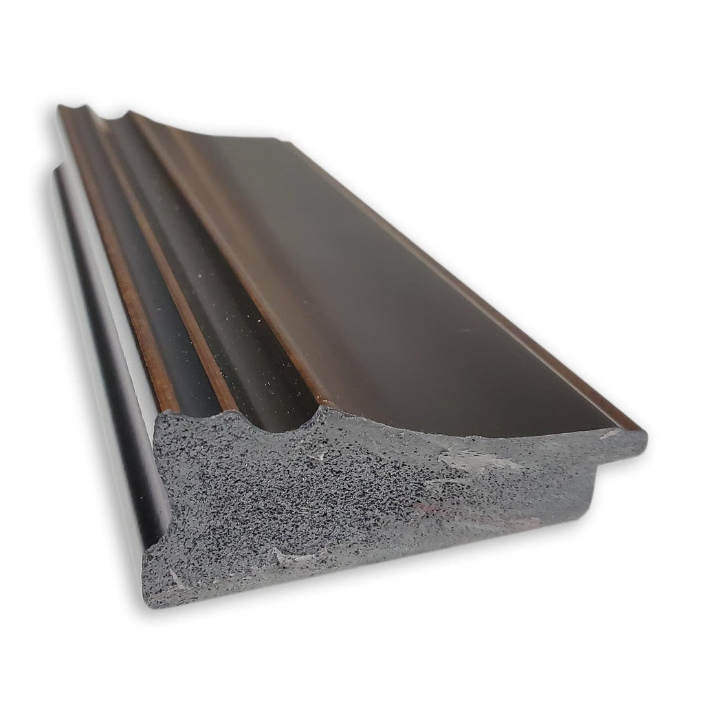 Miroir mural de salle de bain biseauté - Cadre en bronze huilé Trio - Bronze huilé Trio