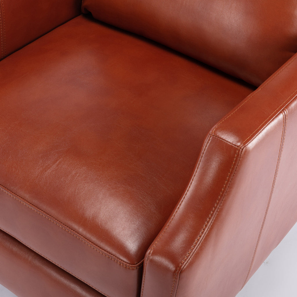 Fauteuil inclinable Biscoe Push Back - Caramel, une option d'assise élégante et confortable pour votre maison