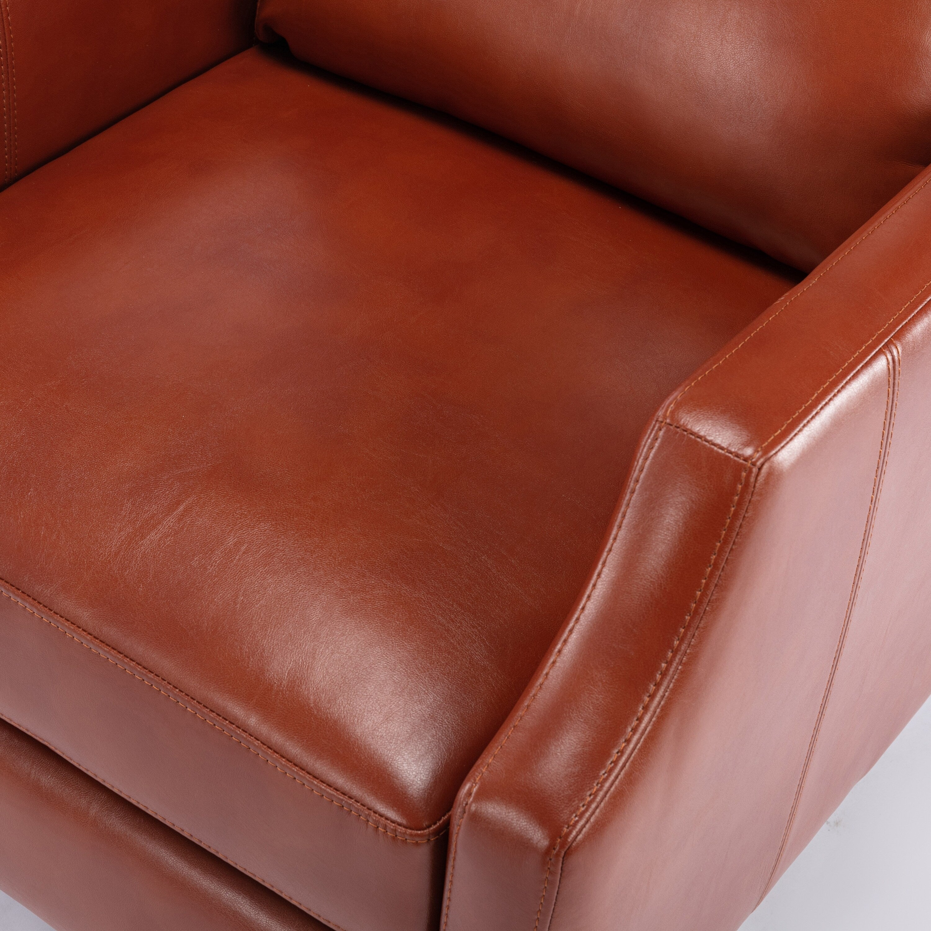 Fauteuil inclinable Biscoe Push Back - Caramel, une option d'assise élégante et confortable pour votre maison
