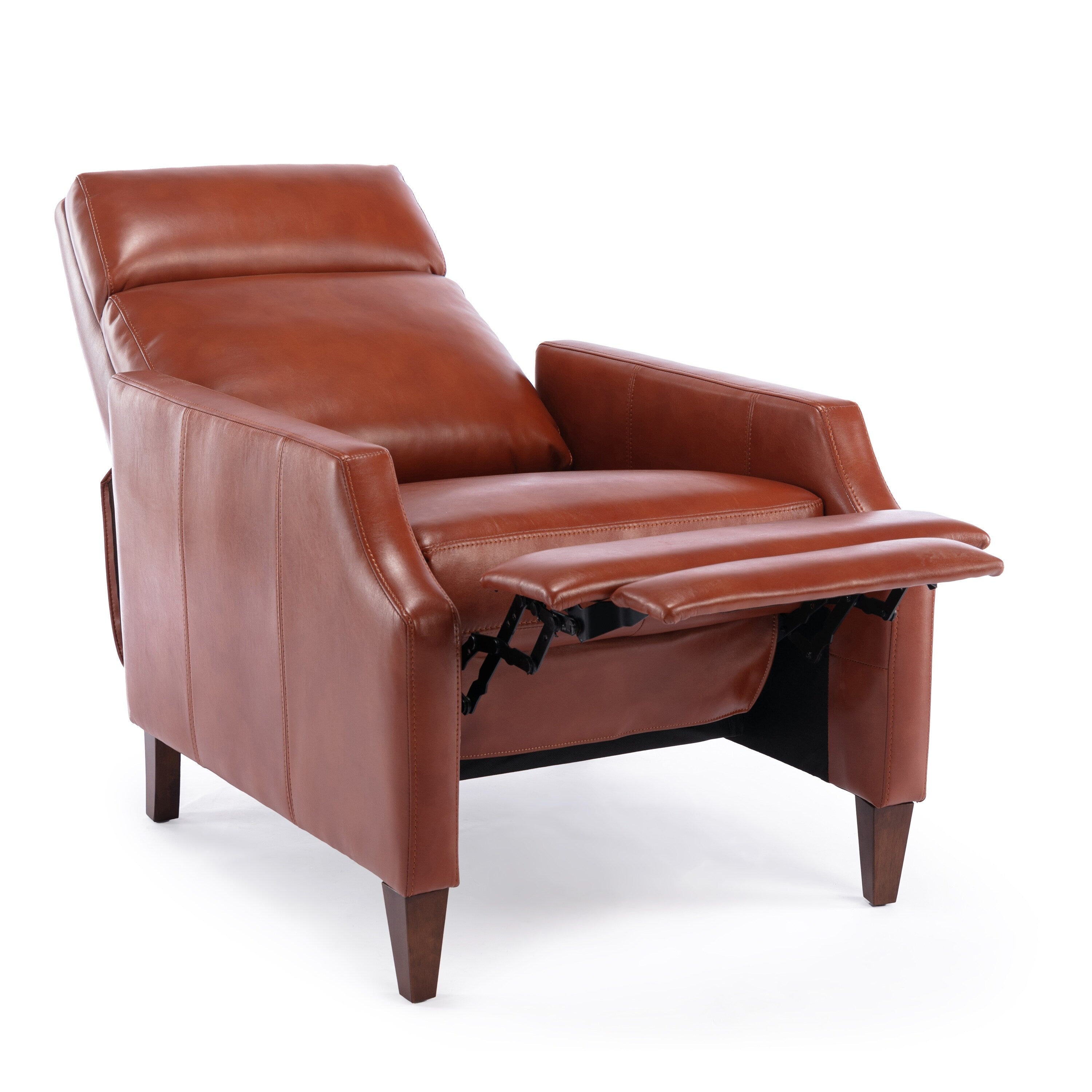 Fauteuil inclinable Biscoe Push Back - Caramel, une option d'assise élégante et confortable pour votre maison