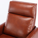 Fauteuil inclinable Biscoe Push Back - Caramel, une option d'assise élégante et confortable pour votre maison