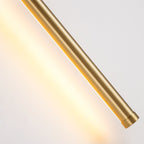 Applique murale linéaire moderne à 1 ampoule, noire/dorée/nickel, à LED, à intensité variable, pour salle de bain
